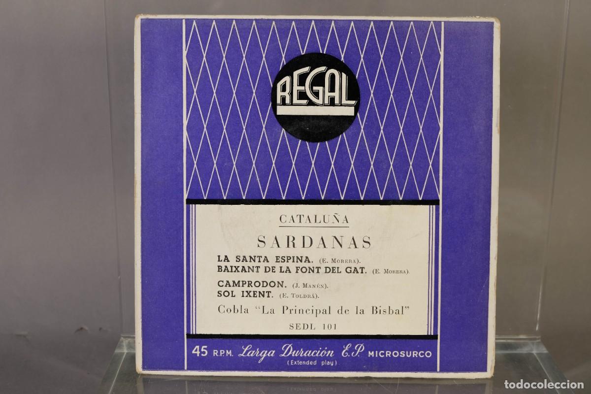 Disques de vinyle: DISCO VINILO EP - SARDANAS, LA SANTA ESPINA, BAIXANT DE LA FONT DEL GAT, CAMPRODON, SOL IXENT