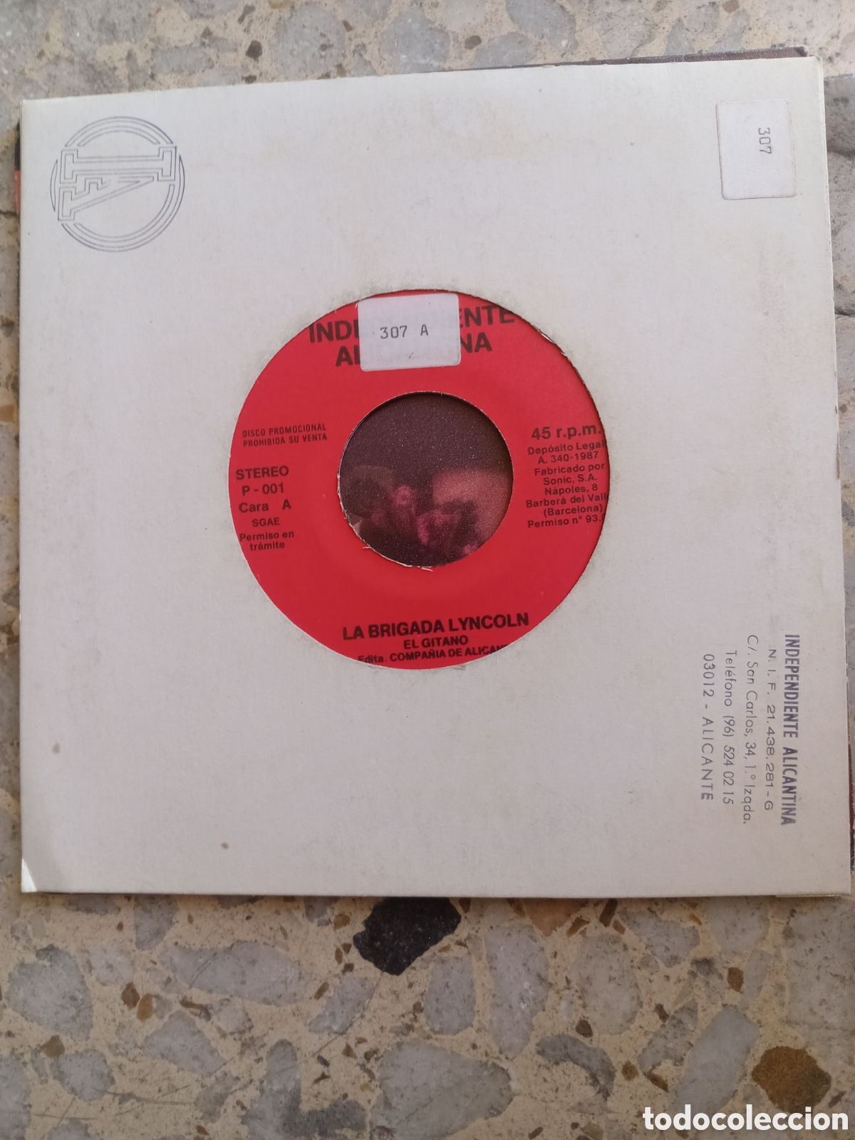 Discos de vinilo: SGL LA BRIGADA LYNCOLN EL GITANO 1987 PROMO