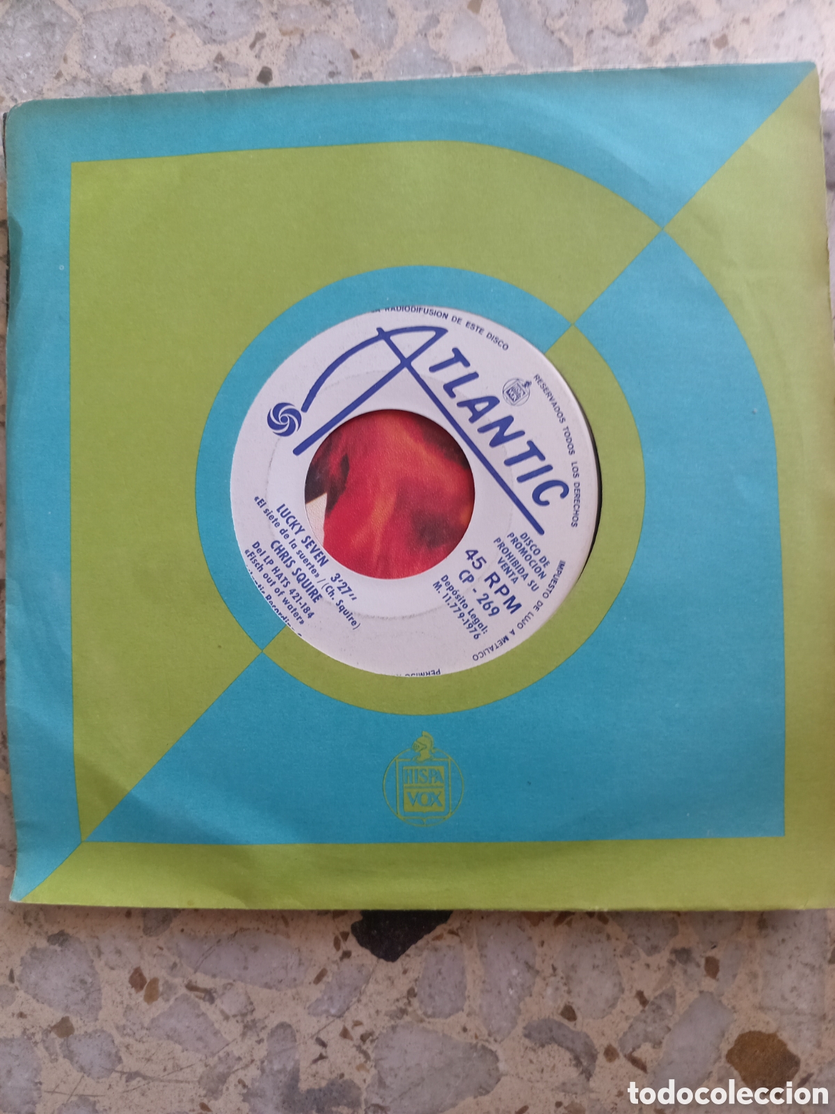 Vinyl records: SGL CHRIS SQUIRE LUCKY SEVEN SILENTLY FALLING 1976 PROMO