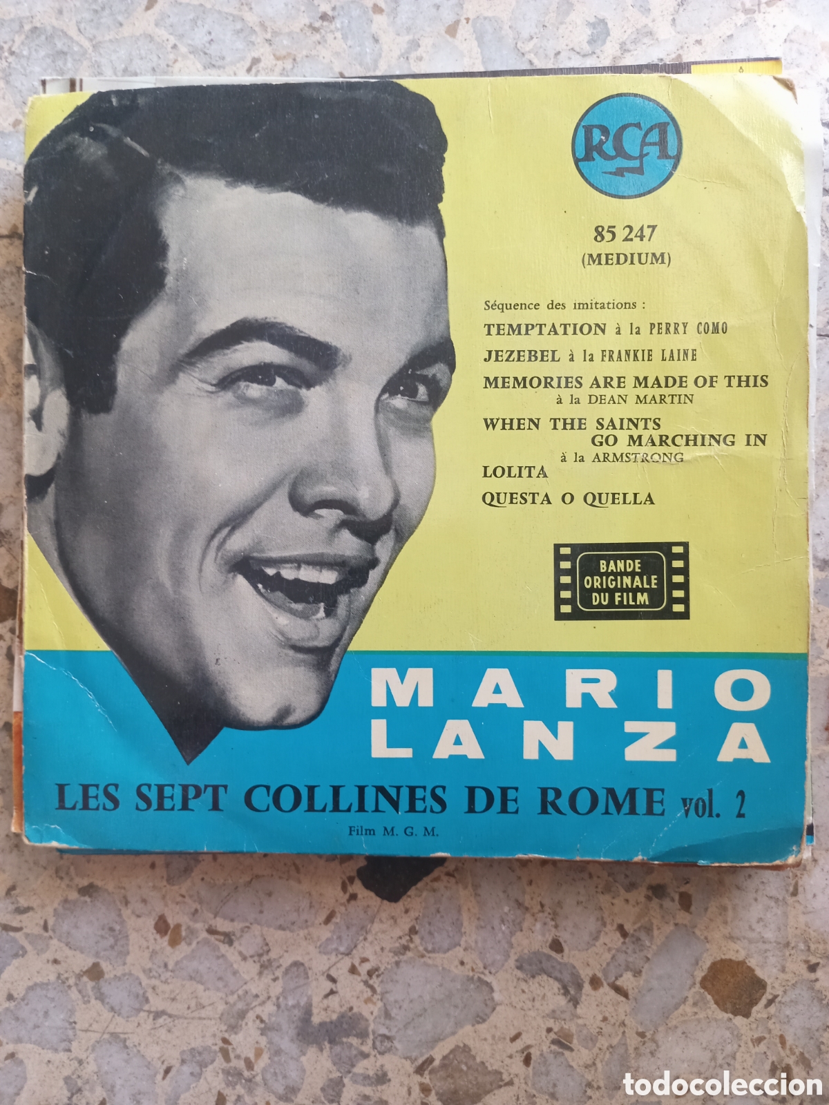 Discos de vinilo: EP MARIO LANZA LES SEPT COLLINES DE ROME VOL 2