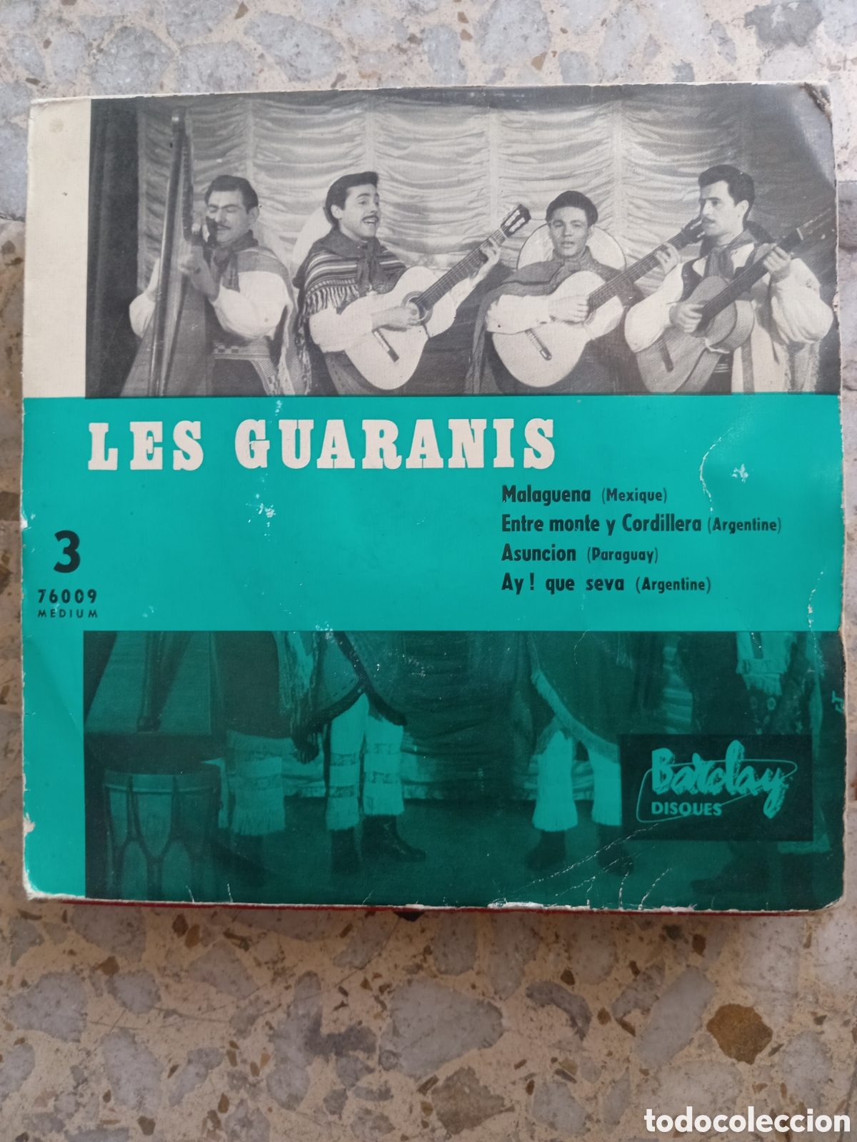 Discos de vinilo: EP LES GUARANIS MALAGUE&Ntilde;A 1959 FRANCIA