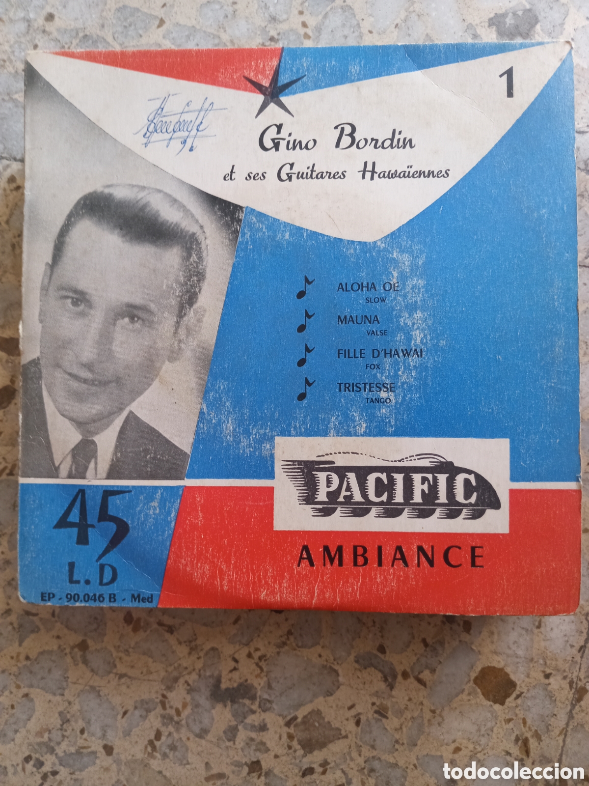 Discos de vinilo: EP GINO BORDIN ET SES GUITARES HAWAIENNES ALOHA OE 1955 FRANCIA