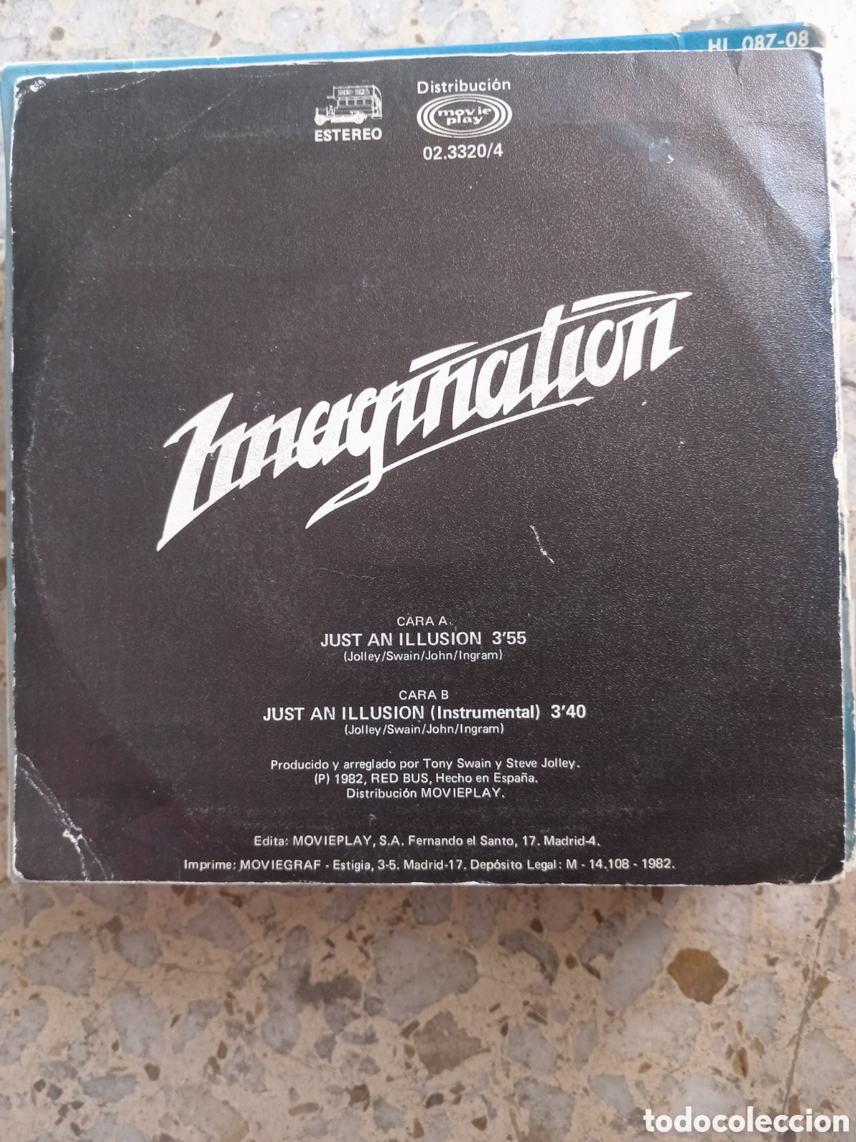 Discos de vinilo: SGL IMAGINATION JUST AN ILLUSION 1982 - Foto 2