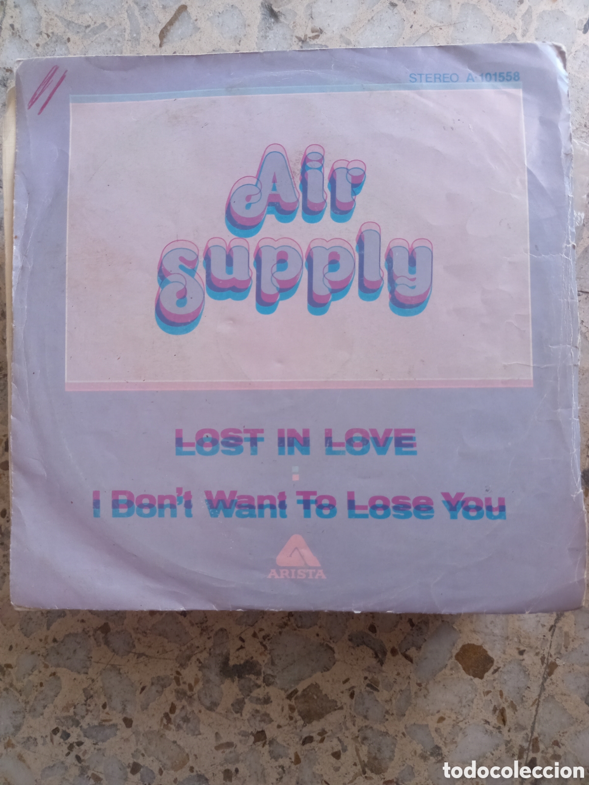 Discos de vinilo: SGL AIR SUPPLY LOST IN LOVE 1980