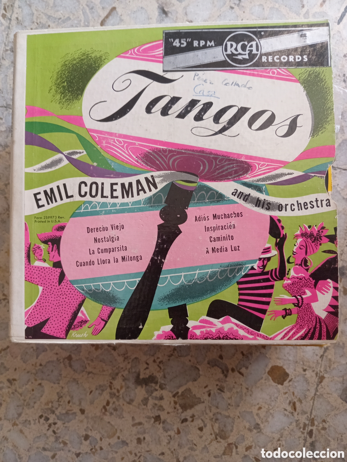 Discos de vinilo: 2 EP EMIL COLEMAN TANGOS USA PORTADA DOBLE