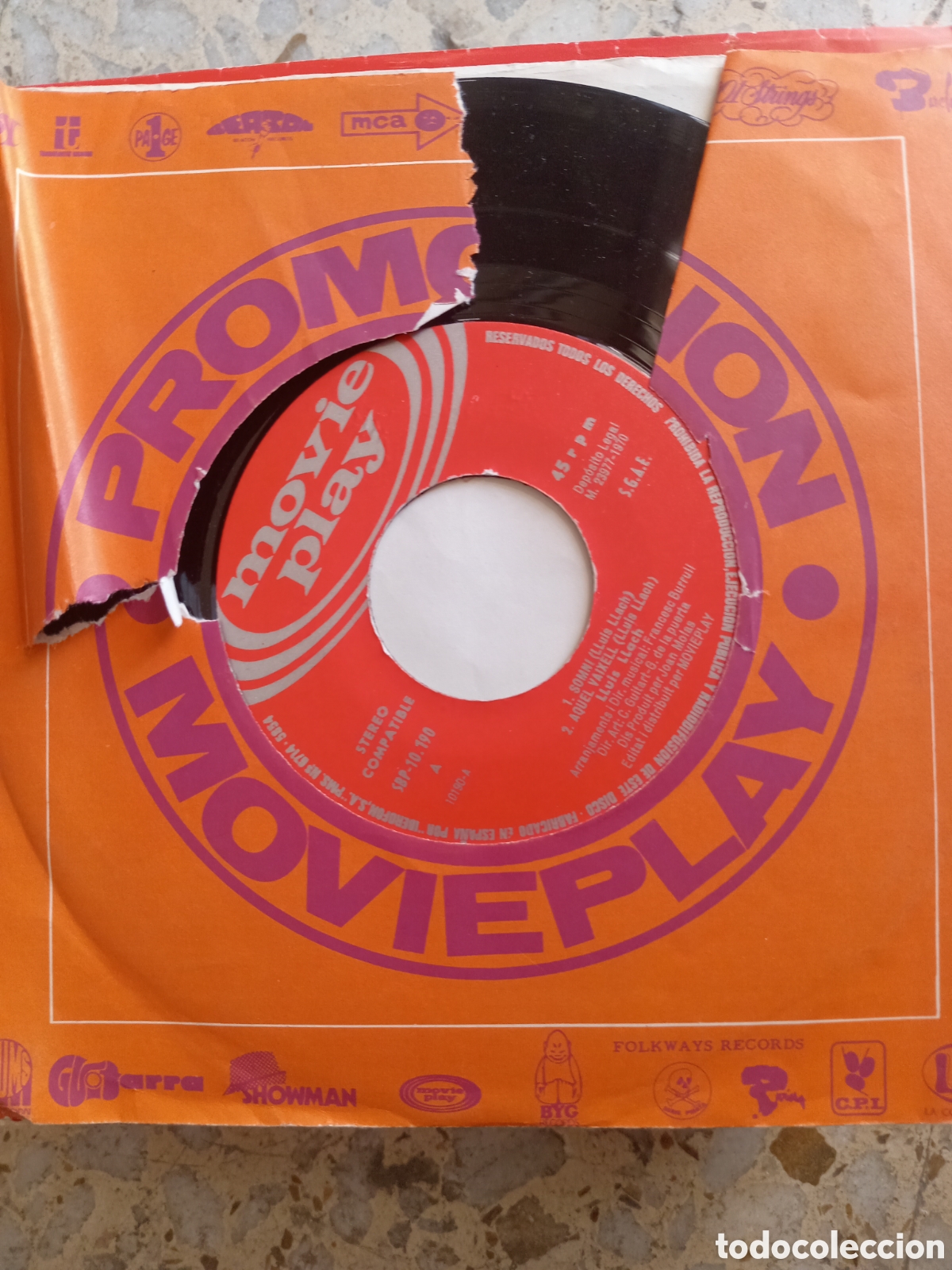 Vinyl records: EP LLUIS LLACH SOMNI CELS TRECATS 1970 PROMO