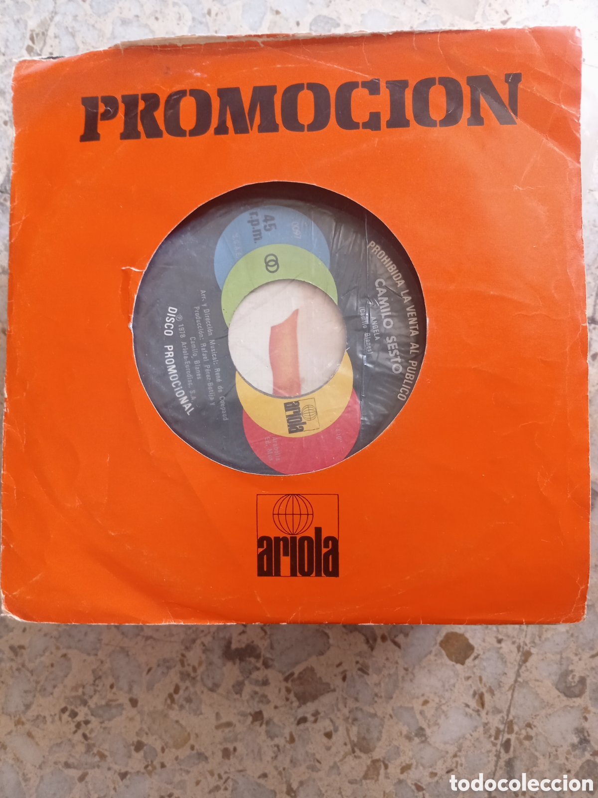 Discos de vinilo: SGL CAMILO SESTO EL AMOR DE MI VIDA ANGELA 1978 PROMO
