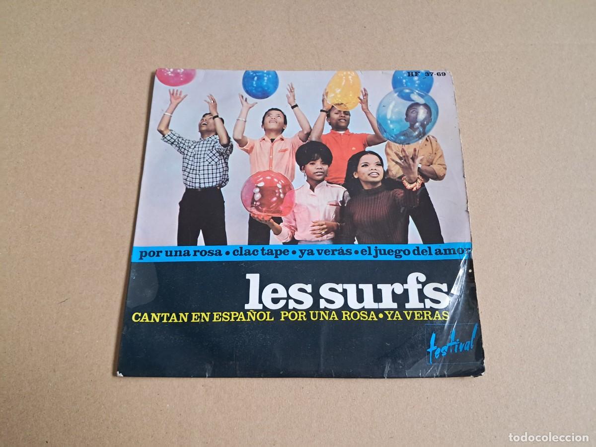 Discos de vinilo: LES SURFS - POR UNA ROSA EP 4 TEMAS 1965 EDICION ESPA&Ntilde;OLA