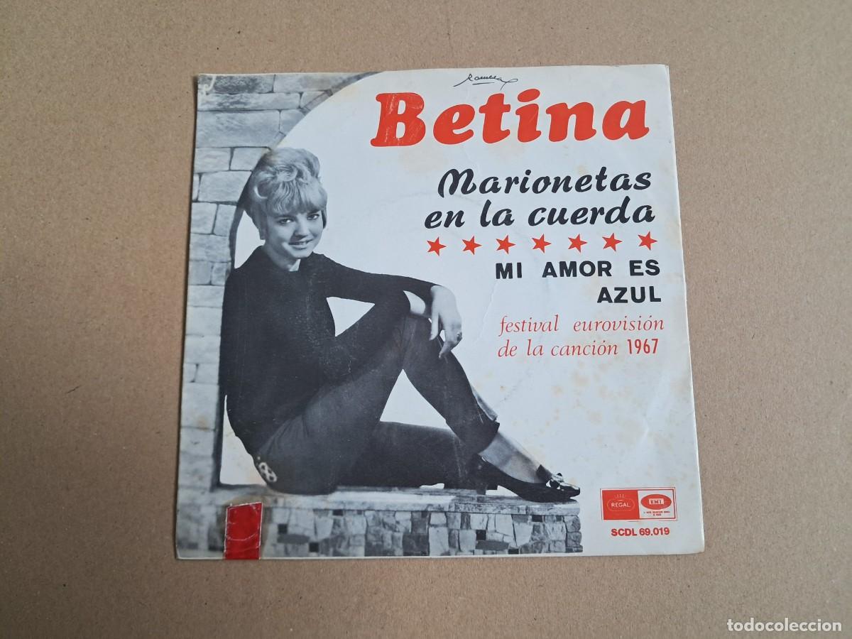 Discos de vinilo: BETINA - MARIONETAS EN LA CUERDA ( EUROVISION 1967 ) SINGLE 1967