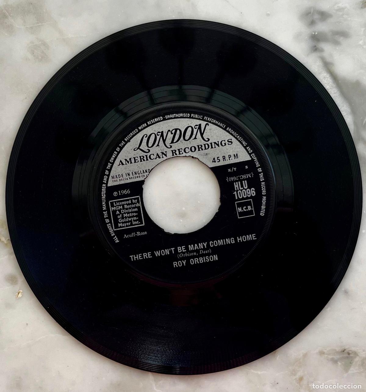 Discos de vinilo: ROY ORBISON. THERE WON&acute;T BE MANY COMING HOME/GOING BACK TO GLORIA. SINGLE ORIGINAL UK 1966