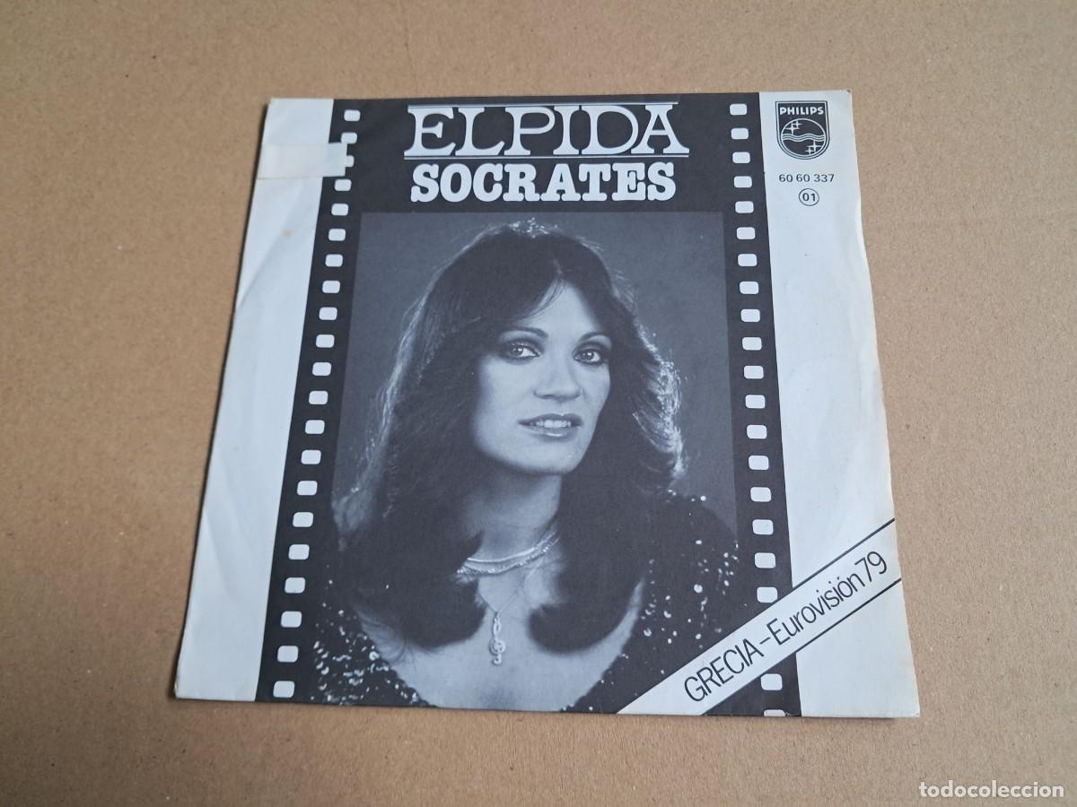 Discos de vinilo: ELPIDA - SOCRATES ( EUROVISION 79 ) SINGLE 1979 EDICION ESPA&Ntilde;OLA