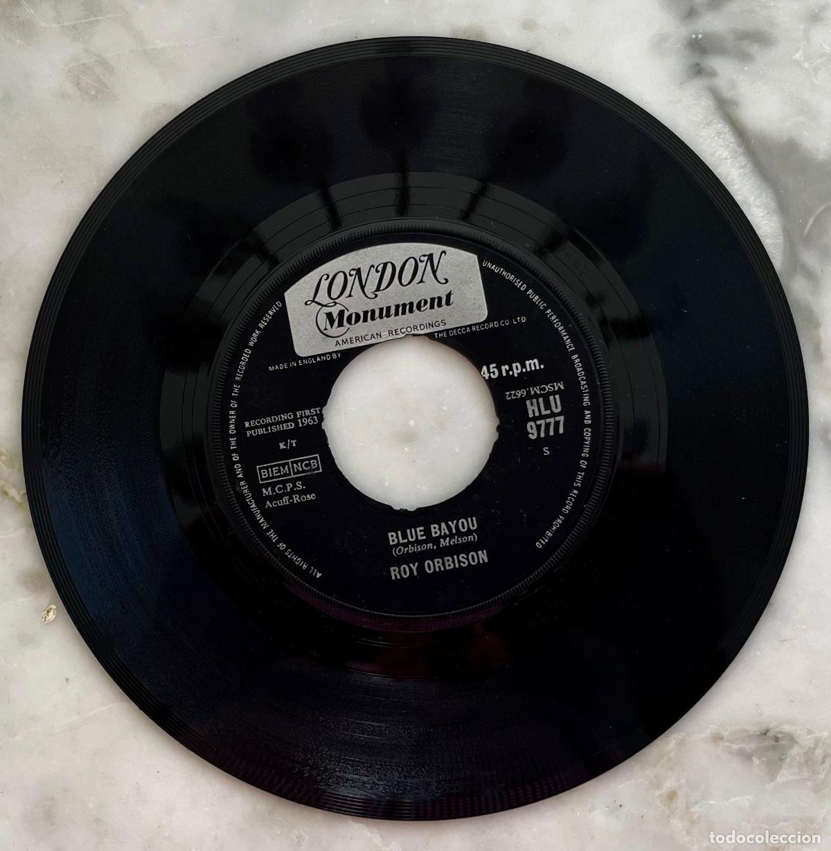 Discos de vinilo: ROY ORBISON. BLUE BAYOU / MEAN WOMAN BLUES. SINGLE ORIGINAL UK 1963