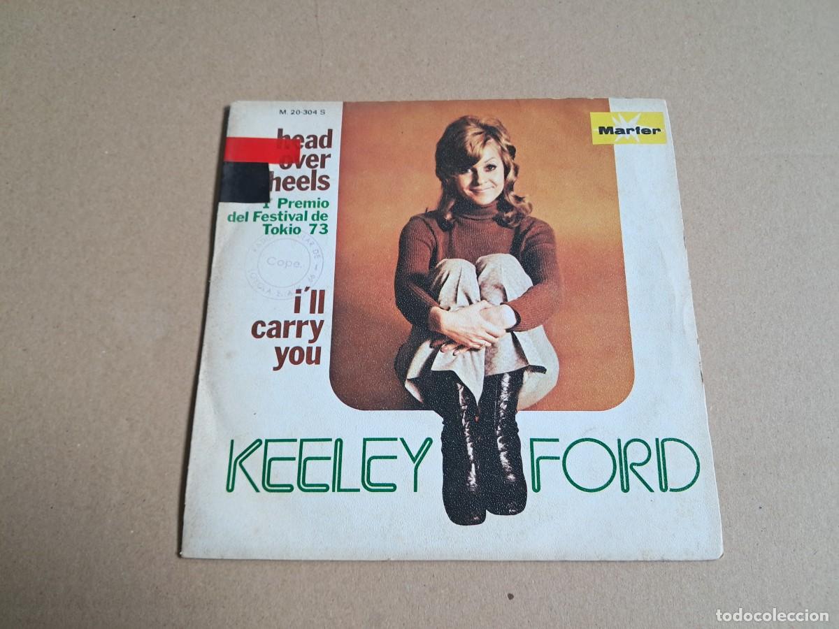 Discos de vinilo: KEELEY FORD - HEAD OVER HEELS ( FESTIVAL TOKIO 73 ) SINGLE 1974 EDICION ESPA&Ntilde;OLA