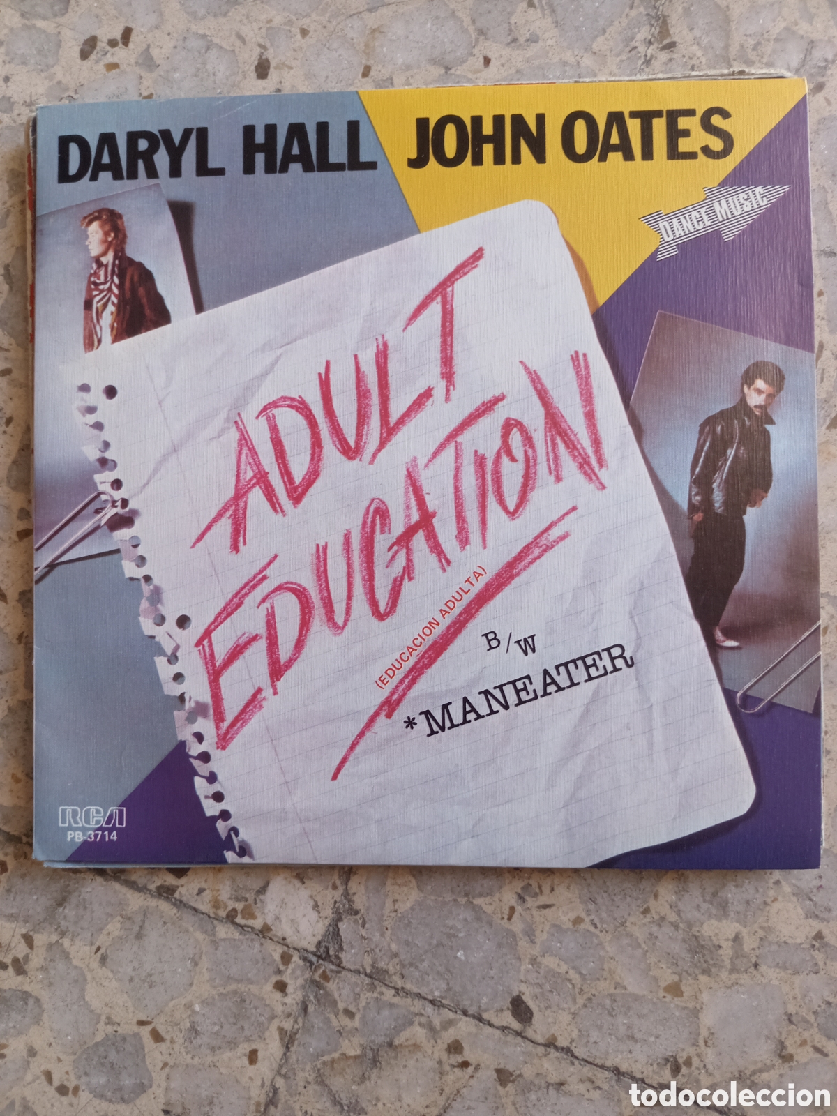 Discos de vinilo: SGL DARYL HALL JOHN OATES ADULT EDUCATION 1984 PROMO