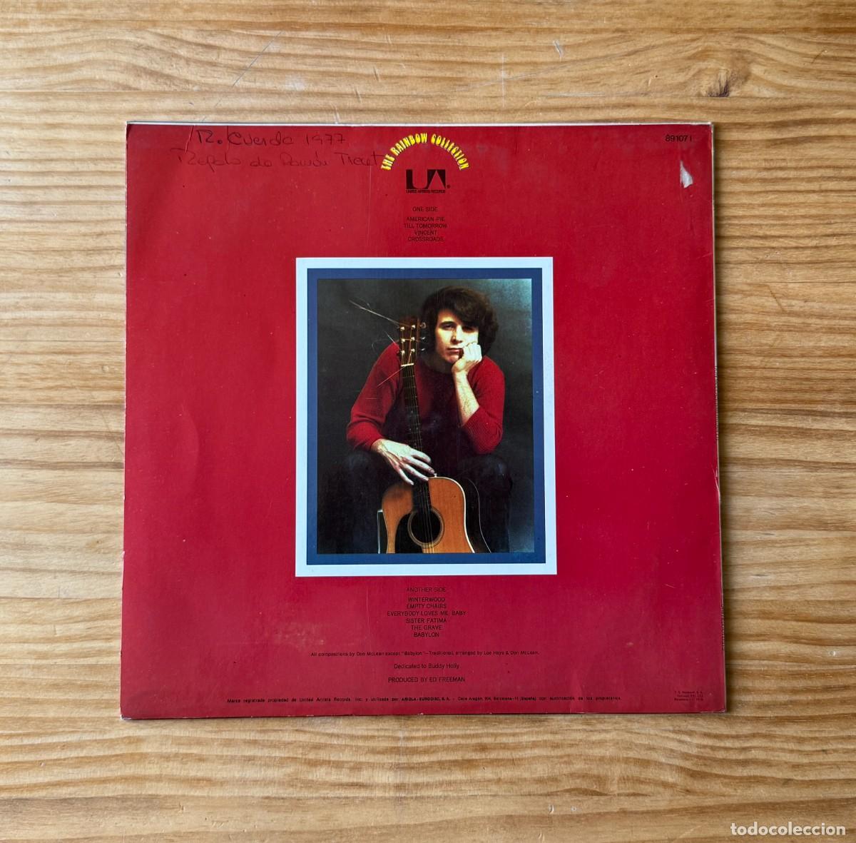 Discos de vinilo: Don McLean &lrm;&ndash; American Pie. Spain 1976 - Foto 2