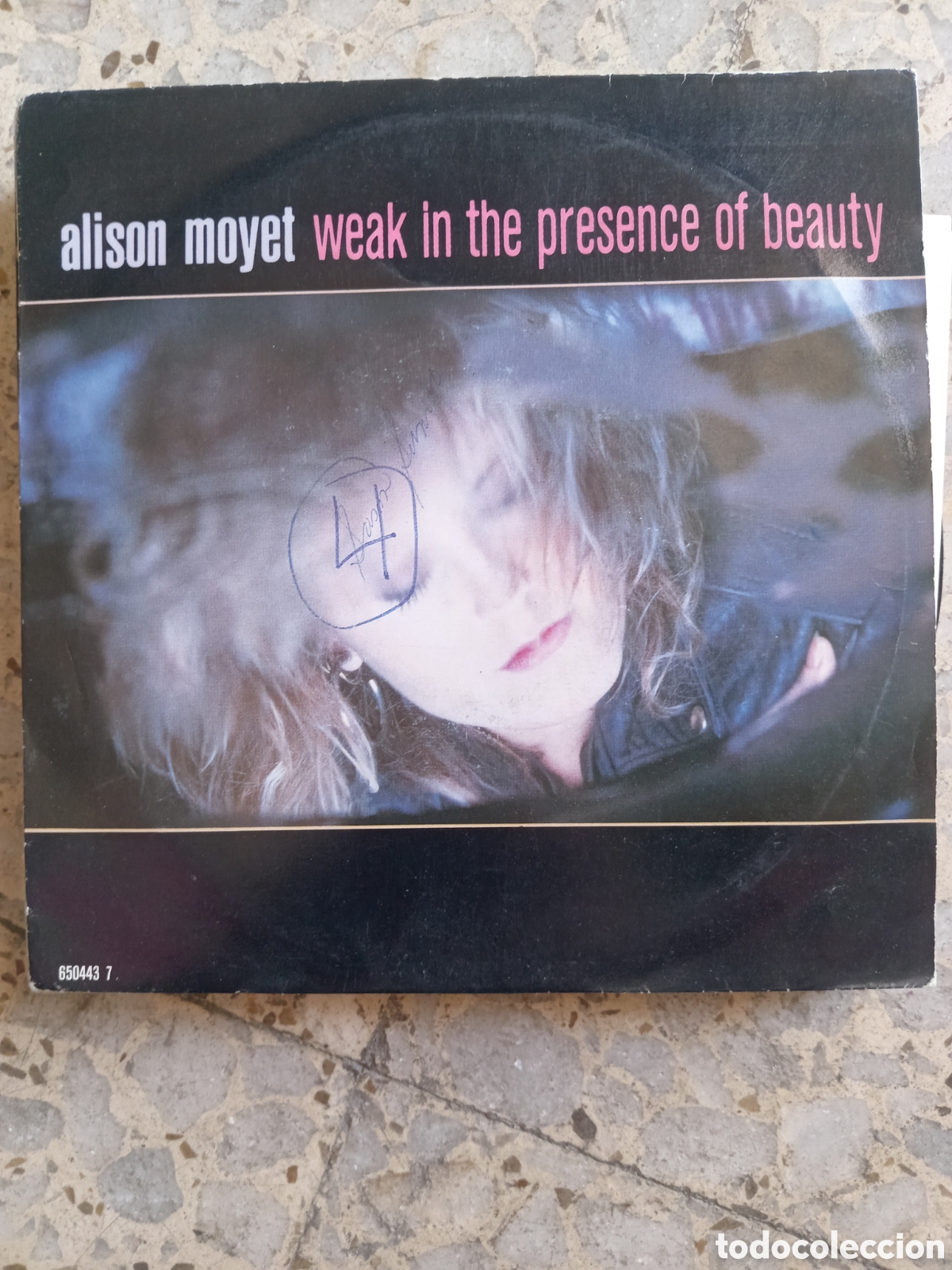 Discos de vinilo: SGL ALISON MOYET WEAK IN THE PRESENCE OF BEAUTY 1987