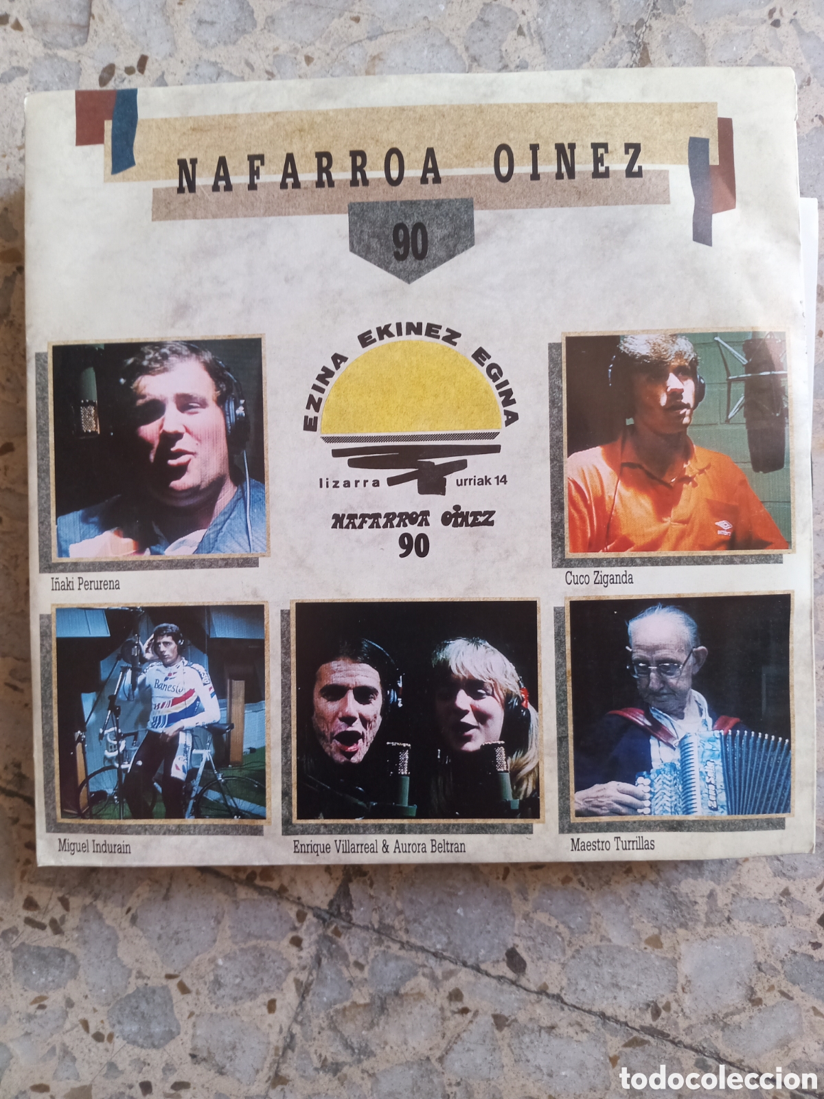 Discos de vinilo: SGL NAFARROA OINEZ 90 PERURENA INDURAIN ZIGANDA TURRILLAS OSKORRI ETA LAGUNAK CON HOJA PROMO