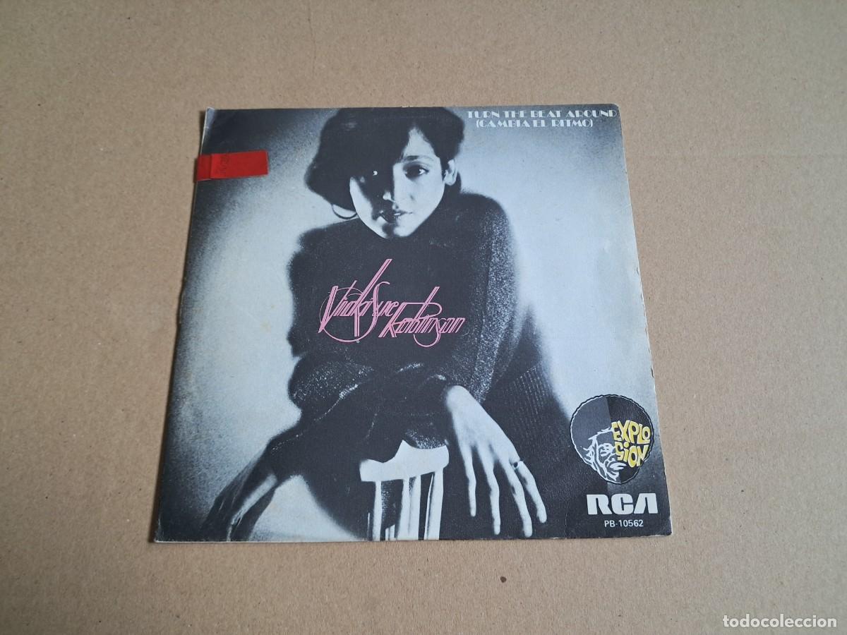 Discos de vinilo: VICKI SUE ROBINSON - TURN THE BEAT AROUND SINGLE 1976 EDICION ESP&Agrave;&Ntilde;OLA