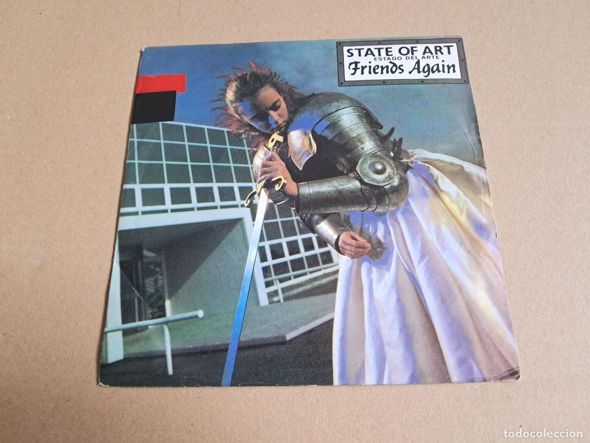 Discos de vinilo: FRIENDS AGAIN - STATE OF ART SINGLE 1983 EDICION ESPA&Ntilde;OLA