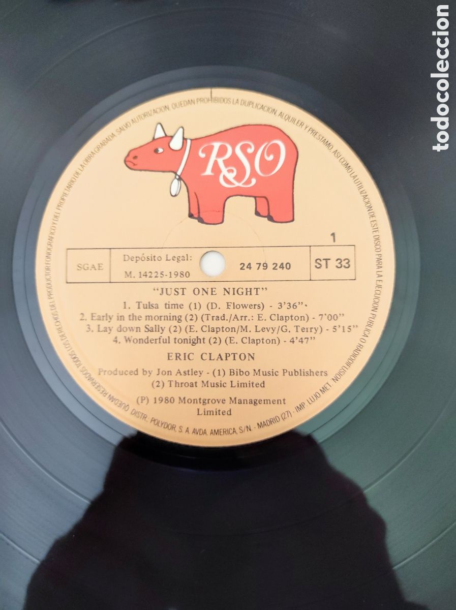 Discos de vinilo: ERIC CLAPTON - JUST ONE NIGHT - Foto 4