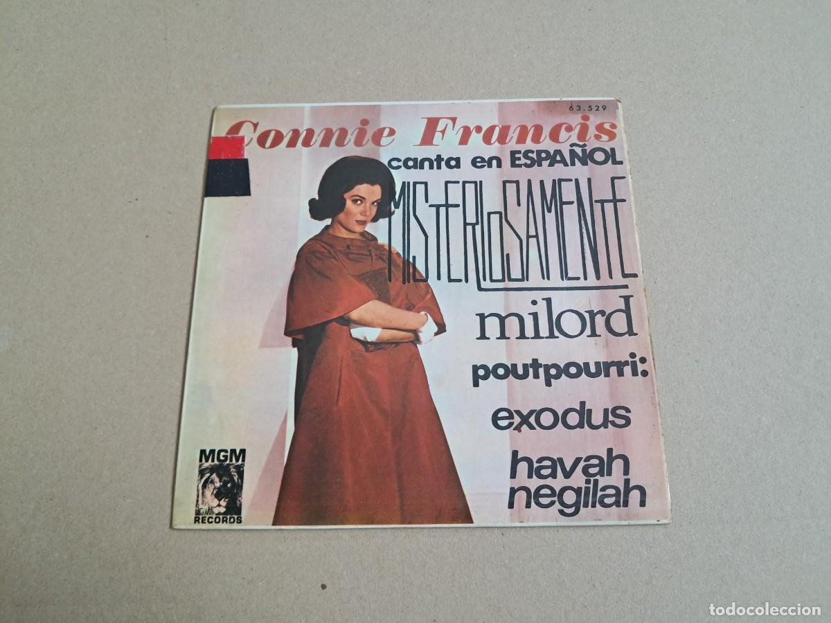 Discos de vinilo: CONNIE FRANCIS - MISTERIOSAMENTE EP 4 TEMAS 1965 EDICION ESPA&Ntilde;OLA