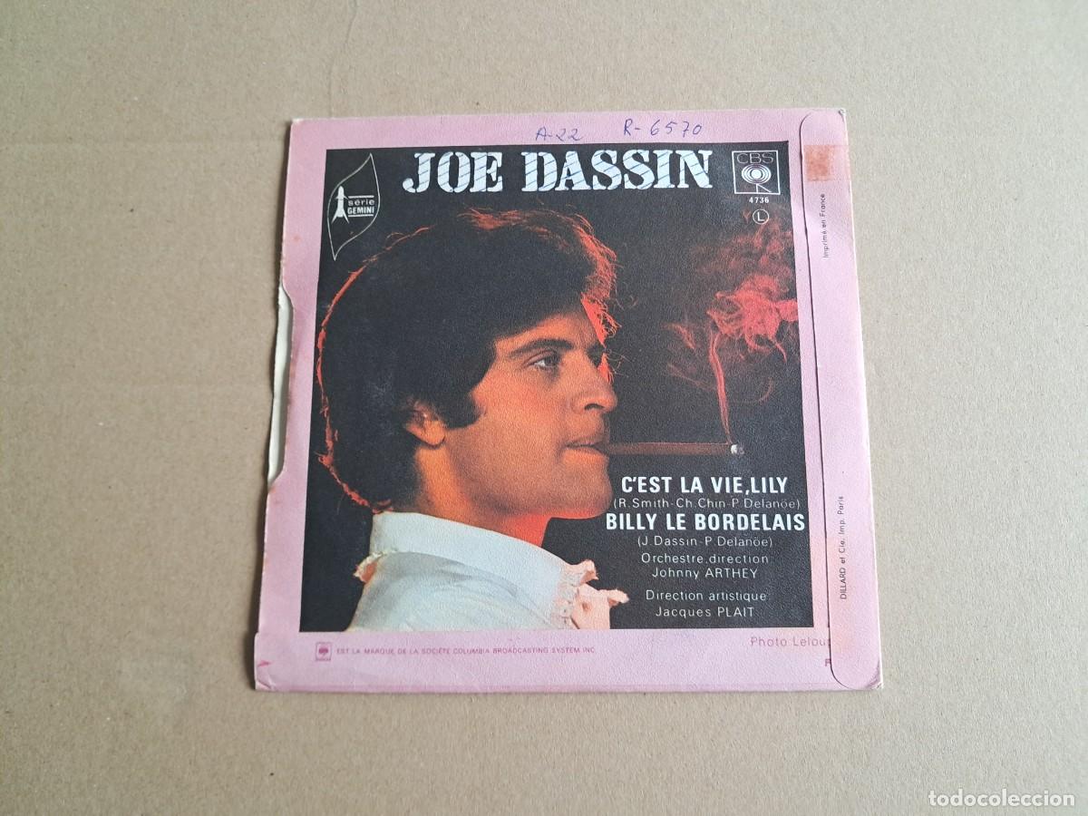 Discos de vinilo: JOE DASSIN - C&acute;EST LA VIE LILY SINGLE EDICION FRANCIA - Foto 3