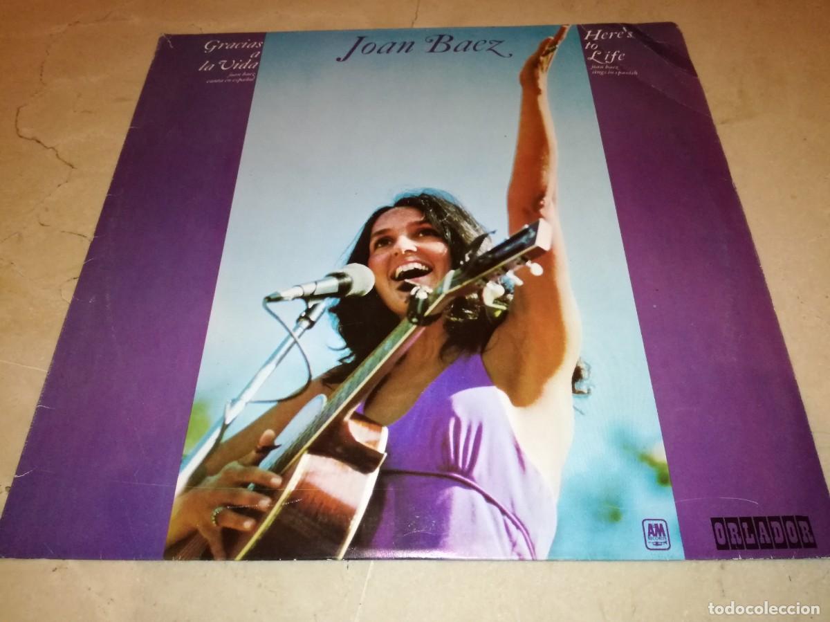 Discos de vinilo: JOAN BAEZ-GRACIAS A LA VIDA ( HERE&acute;S TO LIFE )-EDICI&Oacute;N ORIGINAL ESPA&Ntilde;OLA DE ORLADOR