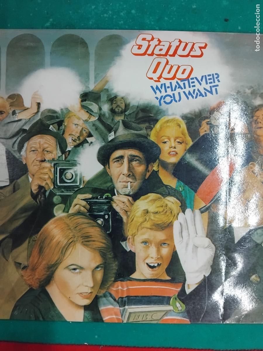 Vinyl records: LP - STATUS QUO: WHATEVER YOU WANT. EDICION ESPECIAL PARA DISCOLIBRO 8941-9. FONOGRAM 1979