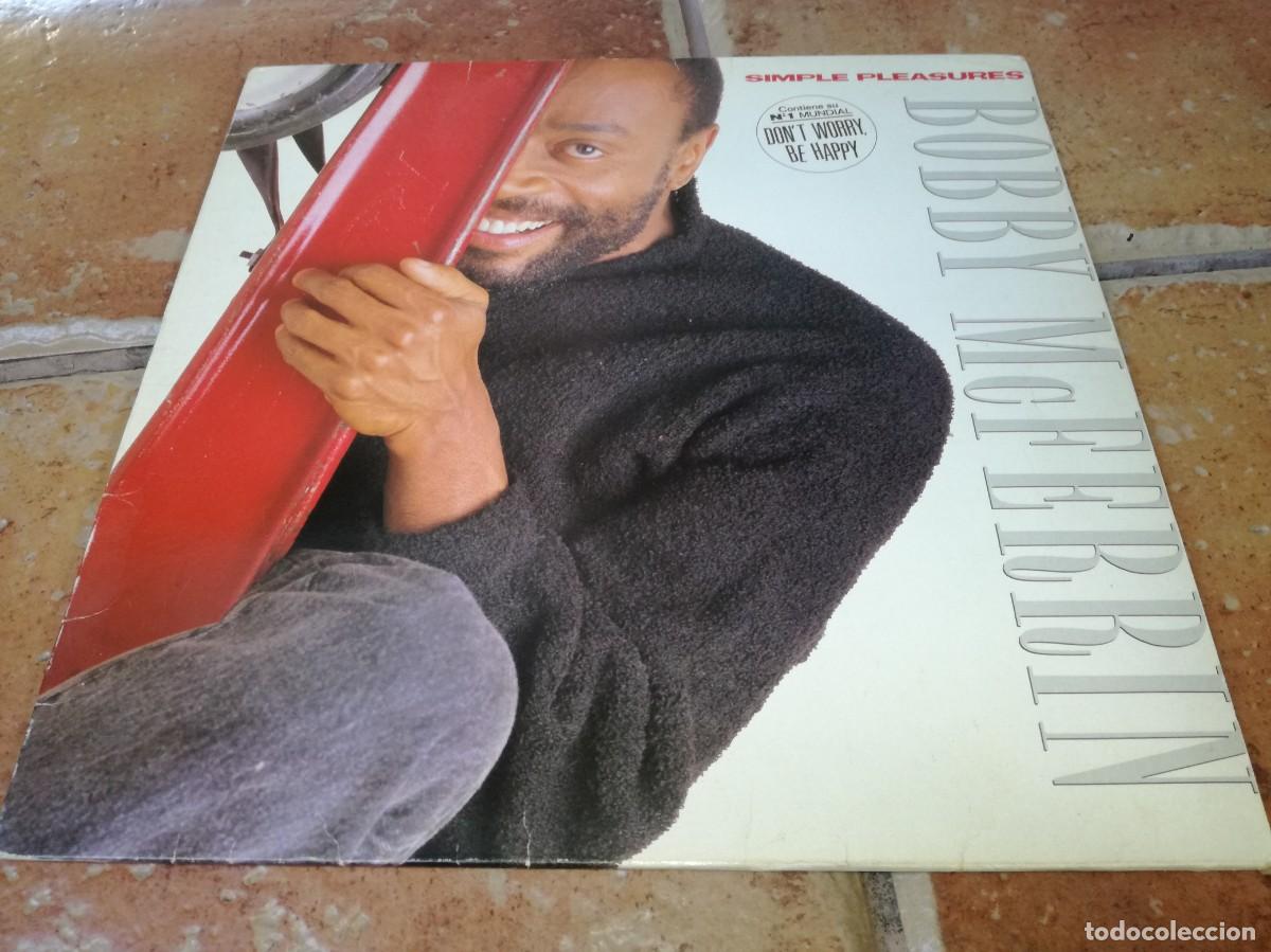 Discos de vinilo: BOBBY McFERRIN-SIMPLE PLEASURES-ORIGINAL ESPA&Ntilde;OL 1988