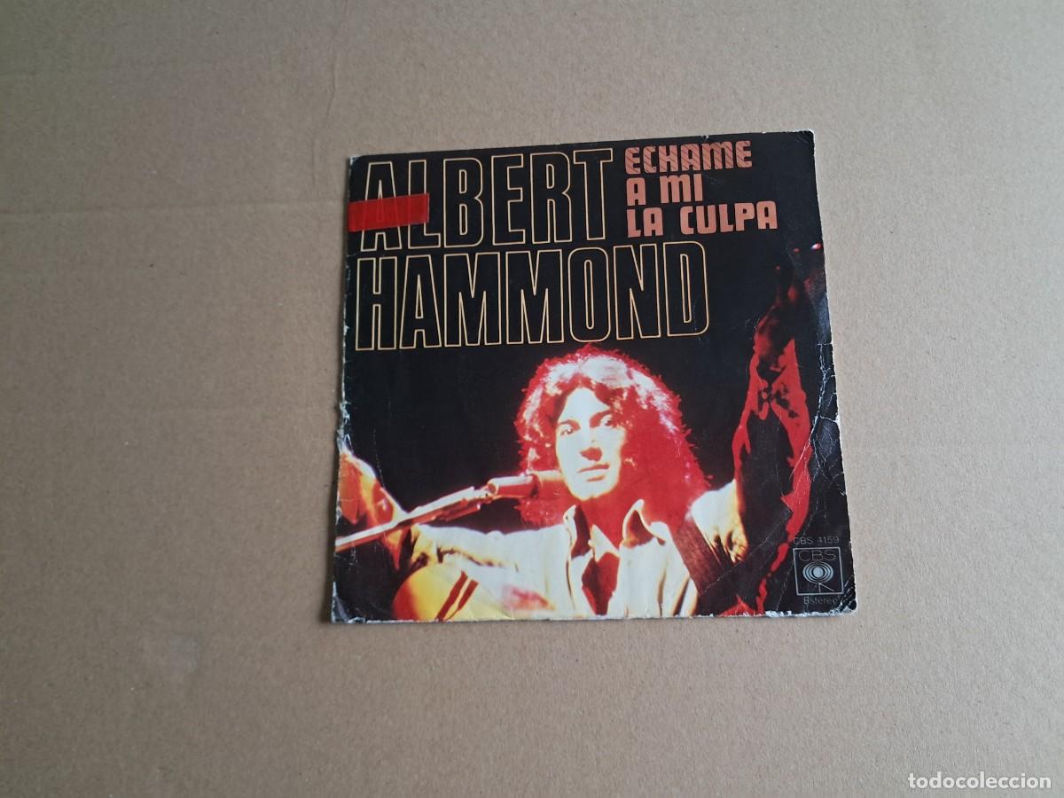 Discos de vinilo: ALBERT HAMMOND - ECHAME A MI LA CULPA SINGLE 1976 EDICION ESPA&Ntilde;OLA
