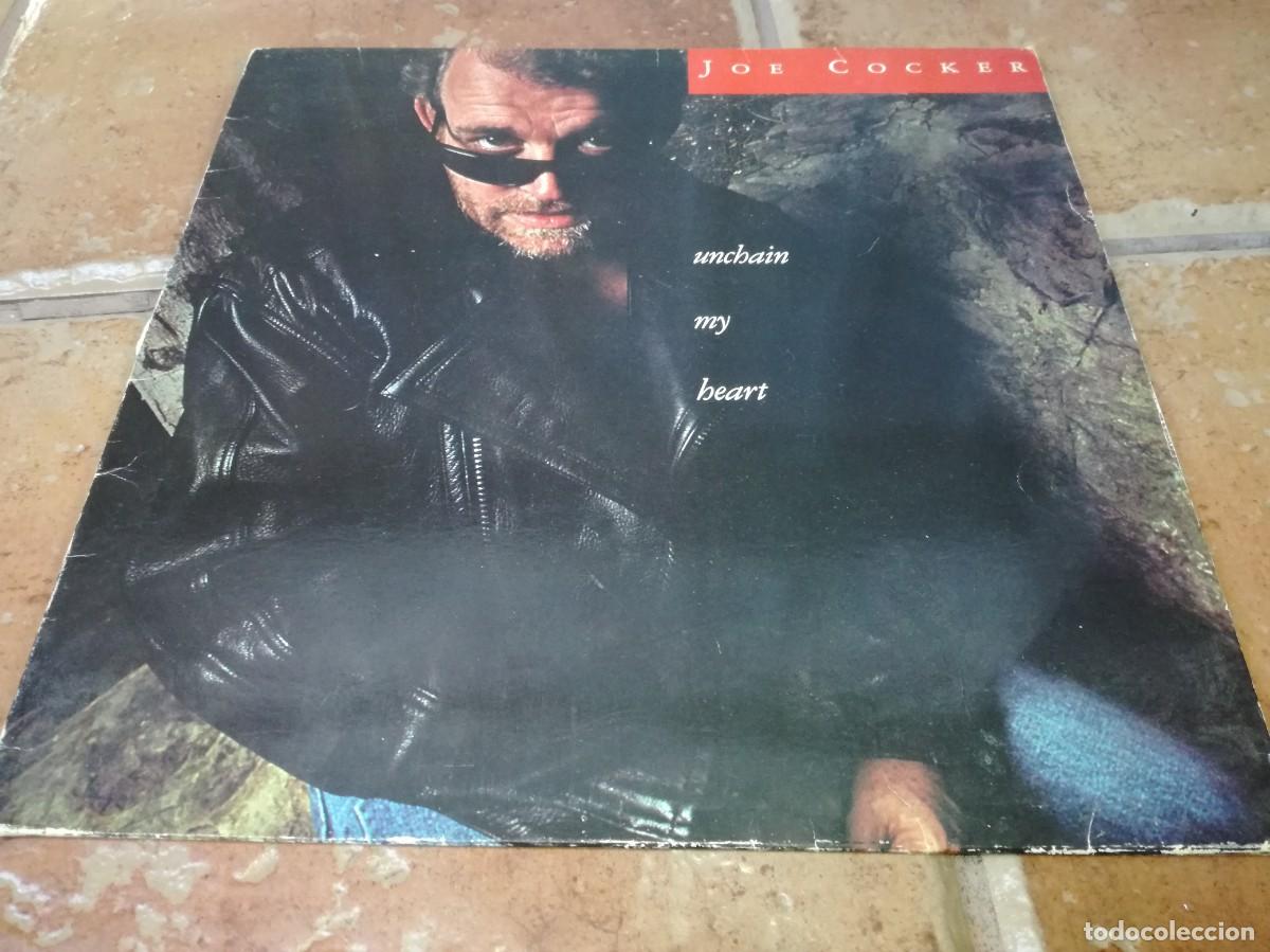 Discos de vinilo: JOE COCKER-UNCHAIN MY HEART-ORIGINAL ESPA&Ntilde;OL 1987