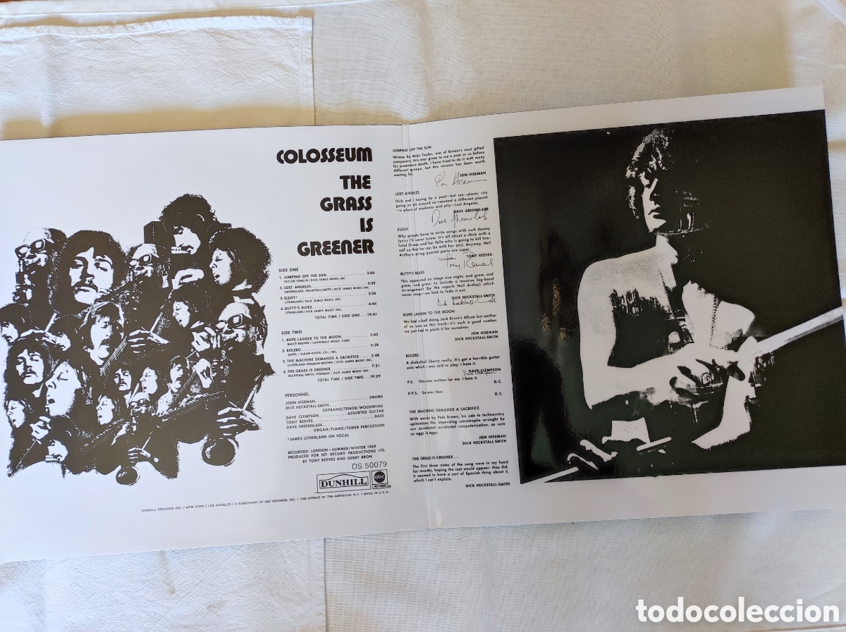 Discos de vinilo: COLOSSEUM - THE GRASS IS GREENER - Foto 3