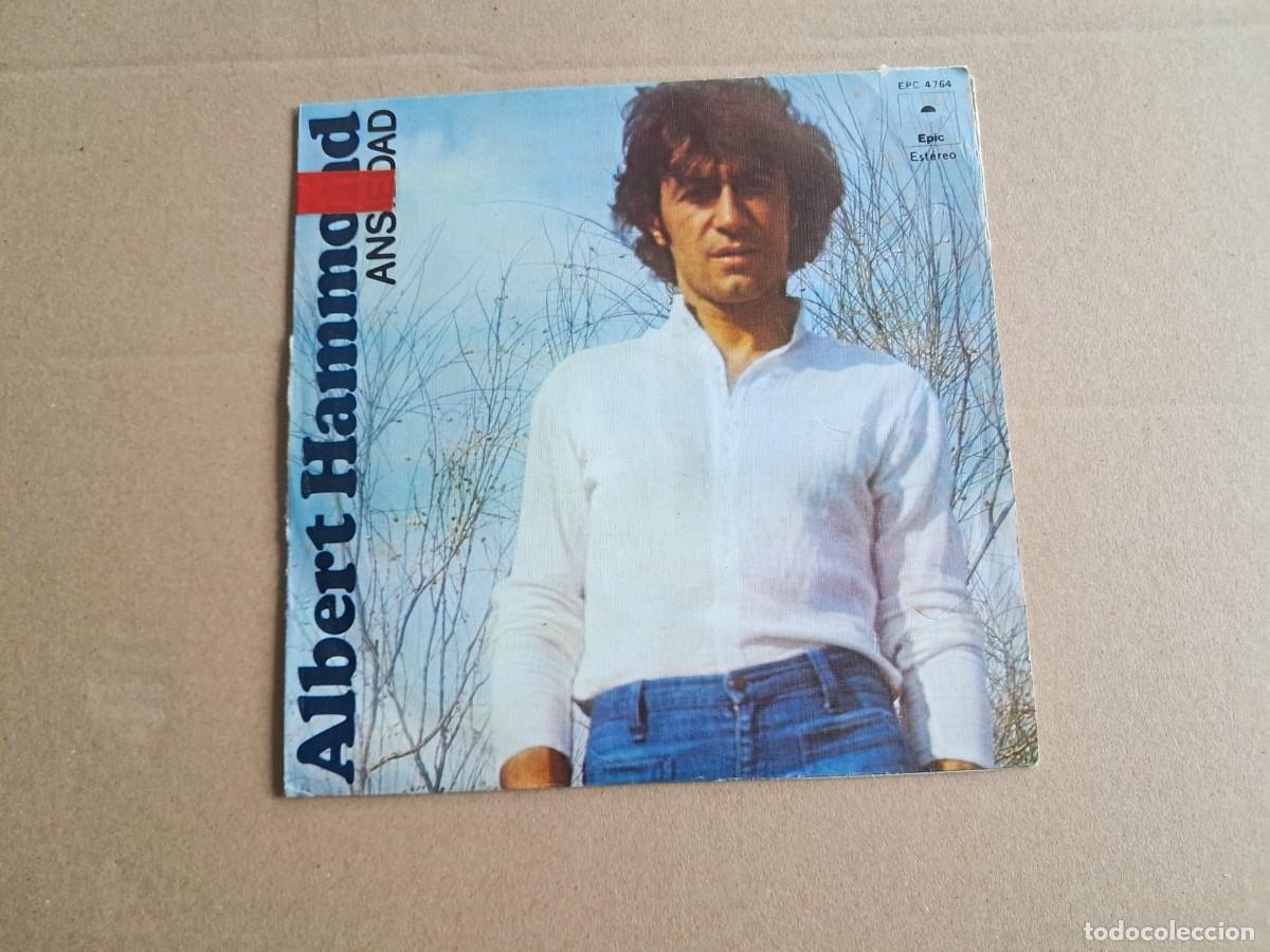 Discos de vinilo: ALBERT HAMMOND - ANSIEDAD SINGLE 1976 EDICION ESPA&Ntilde;OLA