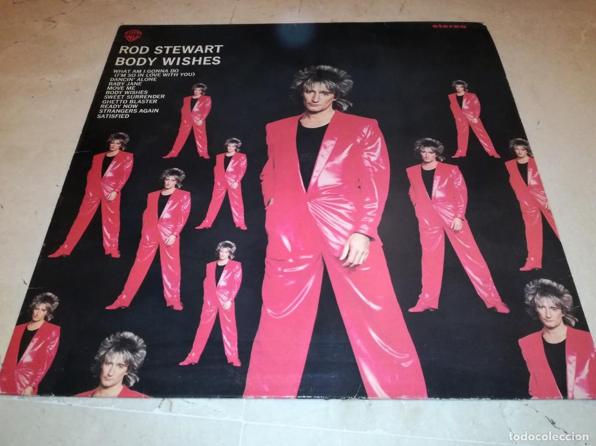 Discos de vinilo: ROD STEWART-BODY WISHES-CONTIENE ENCARTE-ORIGINAL ESPA&Ntilde;OL 1983
