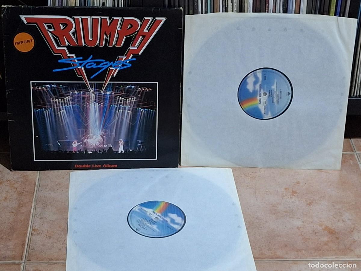 Discos de vinilo: Triumph &ndash; Stages DOBLE LP MCA Records &lrm;&ndash; 252 519-1 EUROPA