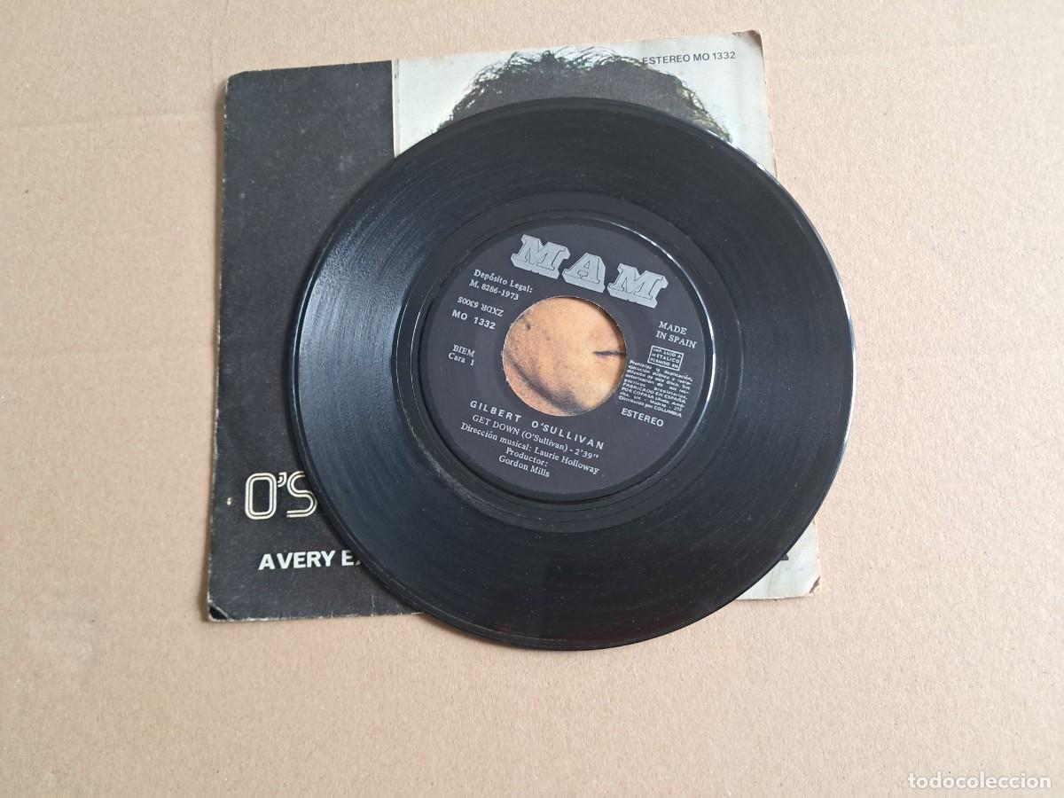 Discos de vinilo: GILBERT O&acute;SULLIVAN - GET DOWN SINGLE 1973 EDICION ESPA&Ntilde;OLA - Foto 2