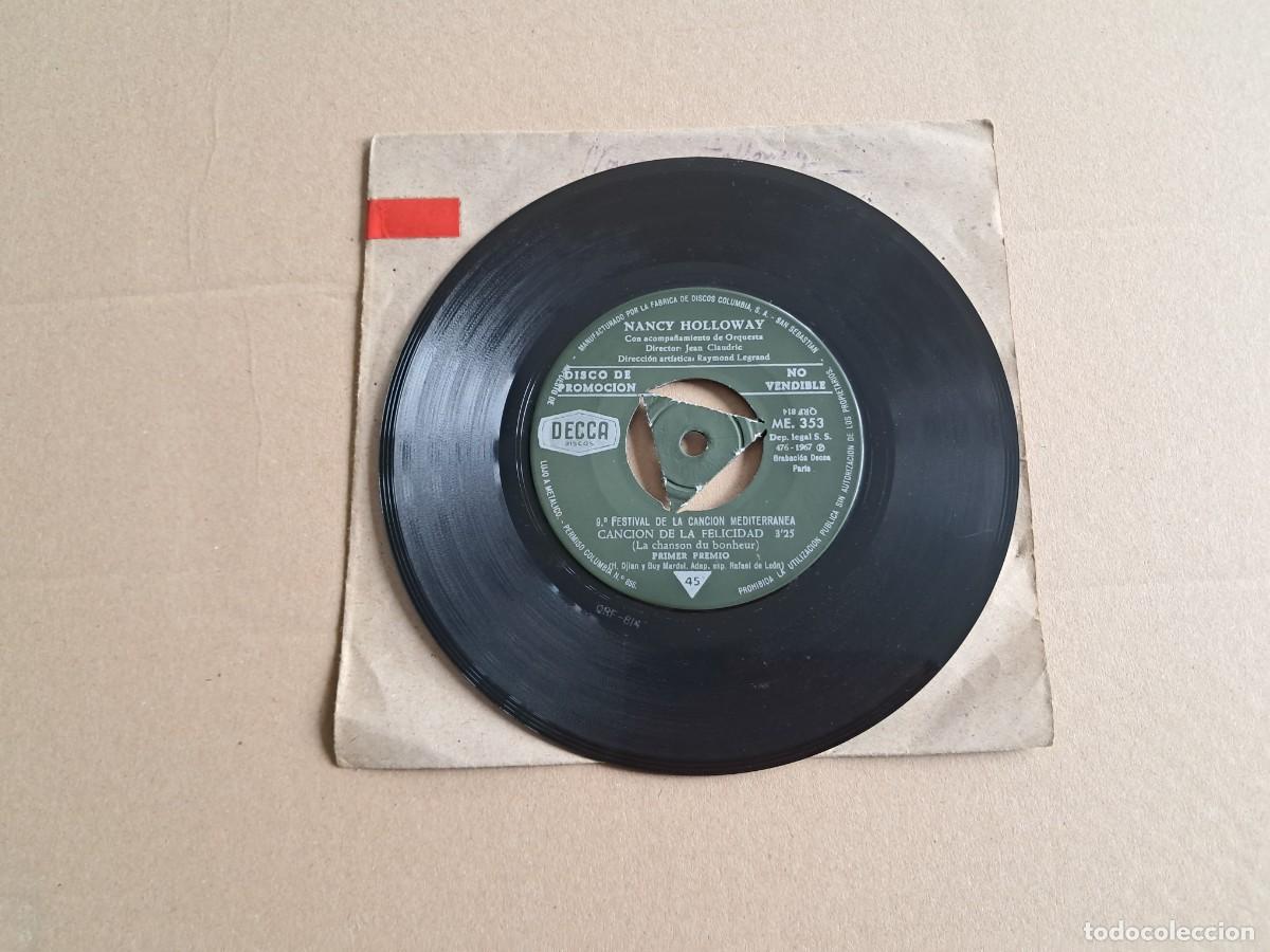 Discos de vinilo: NANCY HOLLOWAY - CANCION DE LA FELICIDAD SINGLE PROMOCIONAL 1967 EDICION ESPA&Ntilde;OLA