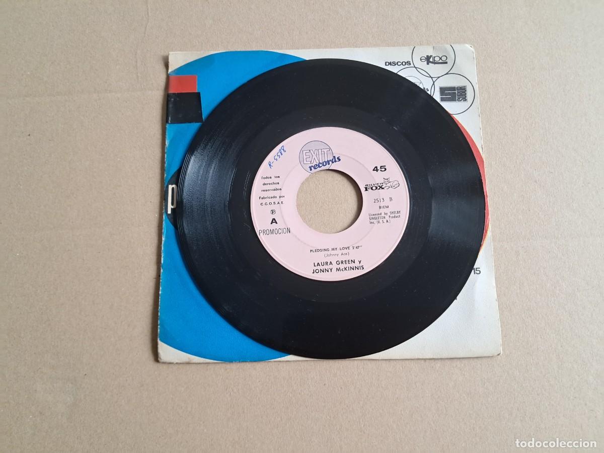 Discos de vinilo: LAURA GREEN & JONNY MCKINNIS . PLEDGING MY LOVE SINGLE PROMOCIONAL 1969 EDICION ESPA&Ntilde;OLA
