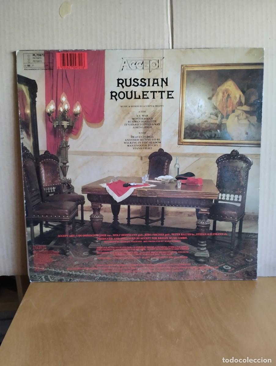 Discos de vinilo: ACCEPT ---- RUSSIAN ROULETTE - Foto 2