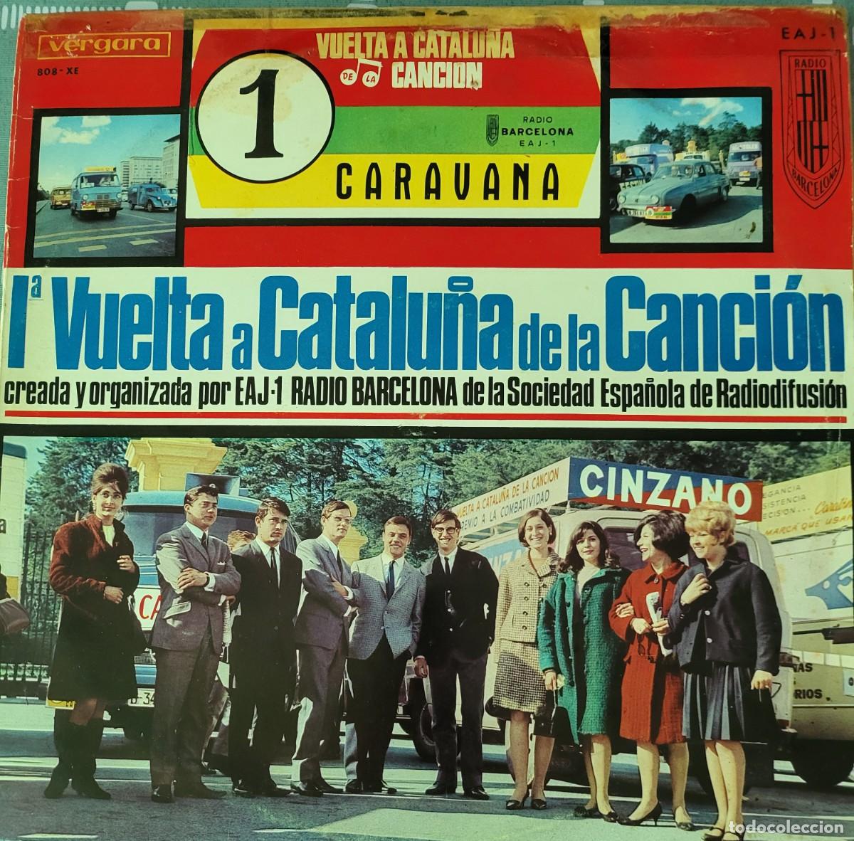 Discos de vinilo: 1&ordf; Vuelta a Catalu&ntilde;a de la Cancion Lp sello Vergara editado en Espa&ntilde;a a&ntilde;o 1966...