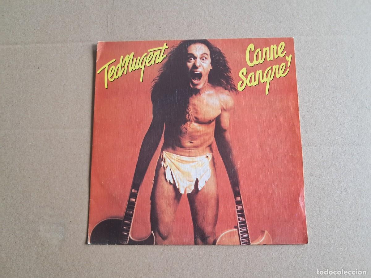 Discos de vinilo: TED NUGENT - CARNE Y SANGRE ( FLESH AND BLOOD ) SINGLE 1975 EDICION ESPA&Ntilde;OLA