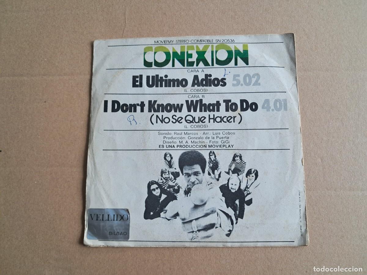 Discos de vinilo: CONEXION - EL ULTIMO ADIOS SINGLE 1971 - Foto 4