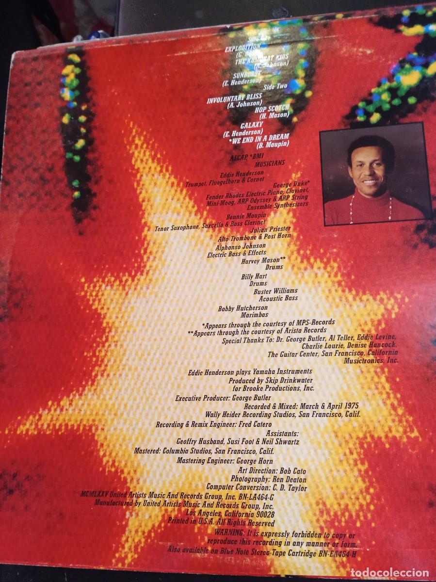 Discos de vinilo: EDDIE HENDERSON- SUNBURST. LP - Foto 2