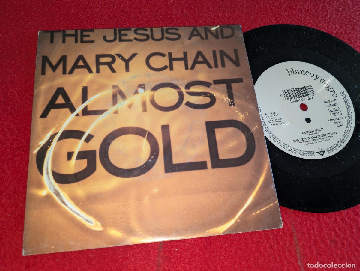 Discos de vinilo: THE JESUS AND MARY CHAIN Almost gold/Teenage lust (Acoustic version) 7'' 1992 Blanco y Negro GERMANY