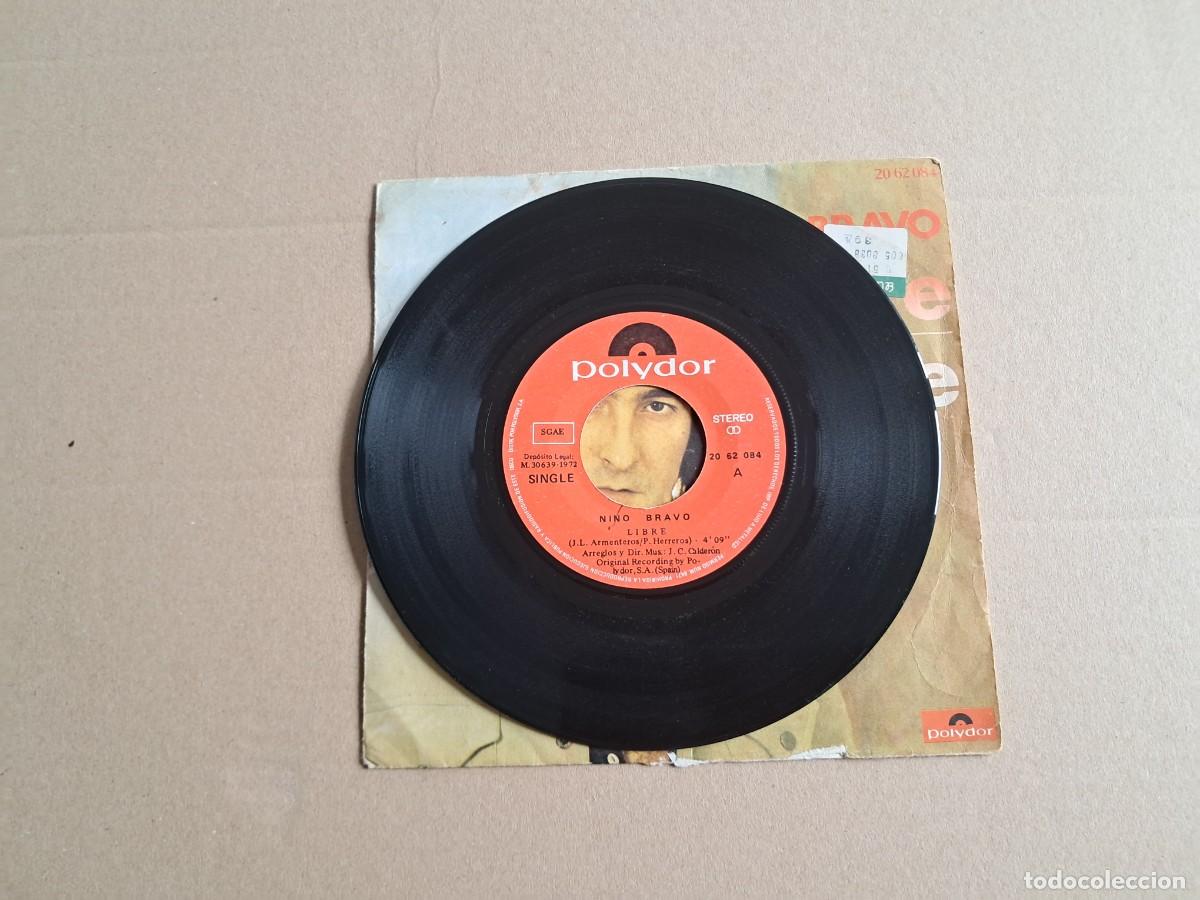 Discos de vinilo: NINO BRAVO - LIBRE SINGLE 1972 - Foto 2