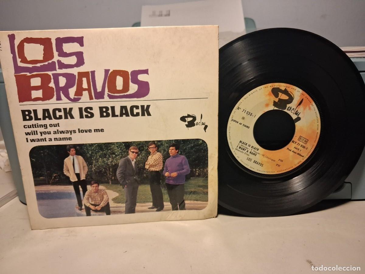 Discos de vinilo: EP LOS BRAVOS ( BLACK IS BLACK) DISCO EDITADO EN FRANCIA
