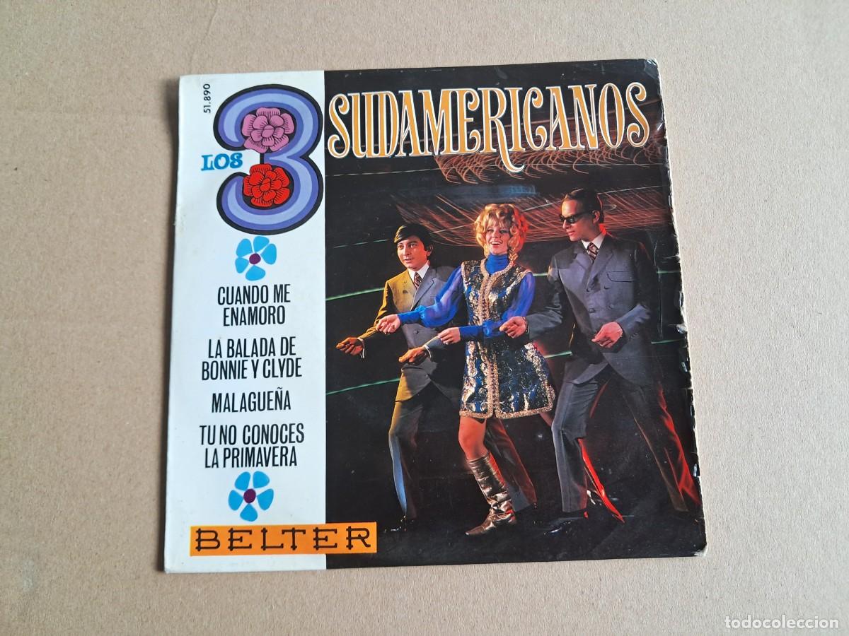 Discos de vinilo: LOS 3 SUDAMERICANOS - CUANDO ME ENAMORO EP 4 TEMAS 1968