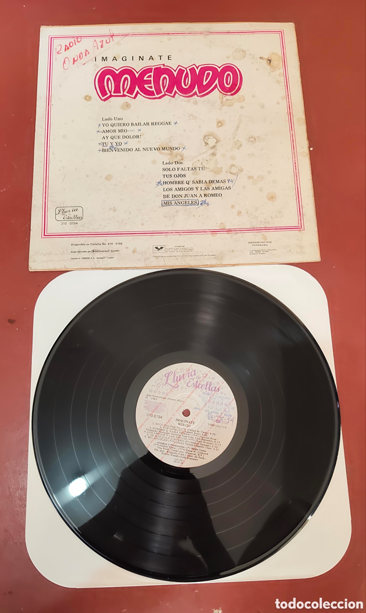 Discos de vinilo: Menudo - Imag&iacute;nate - - Foto 2
