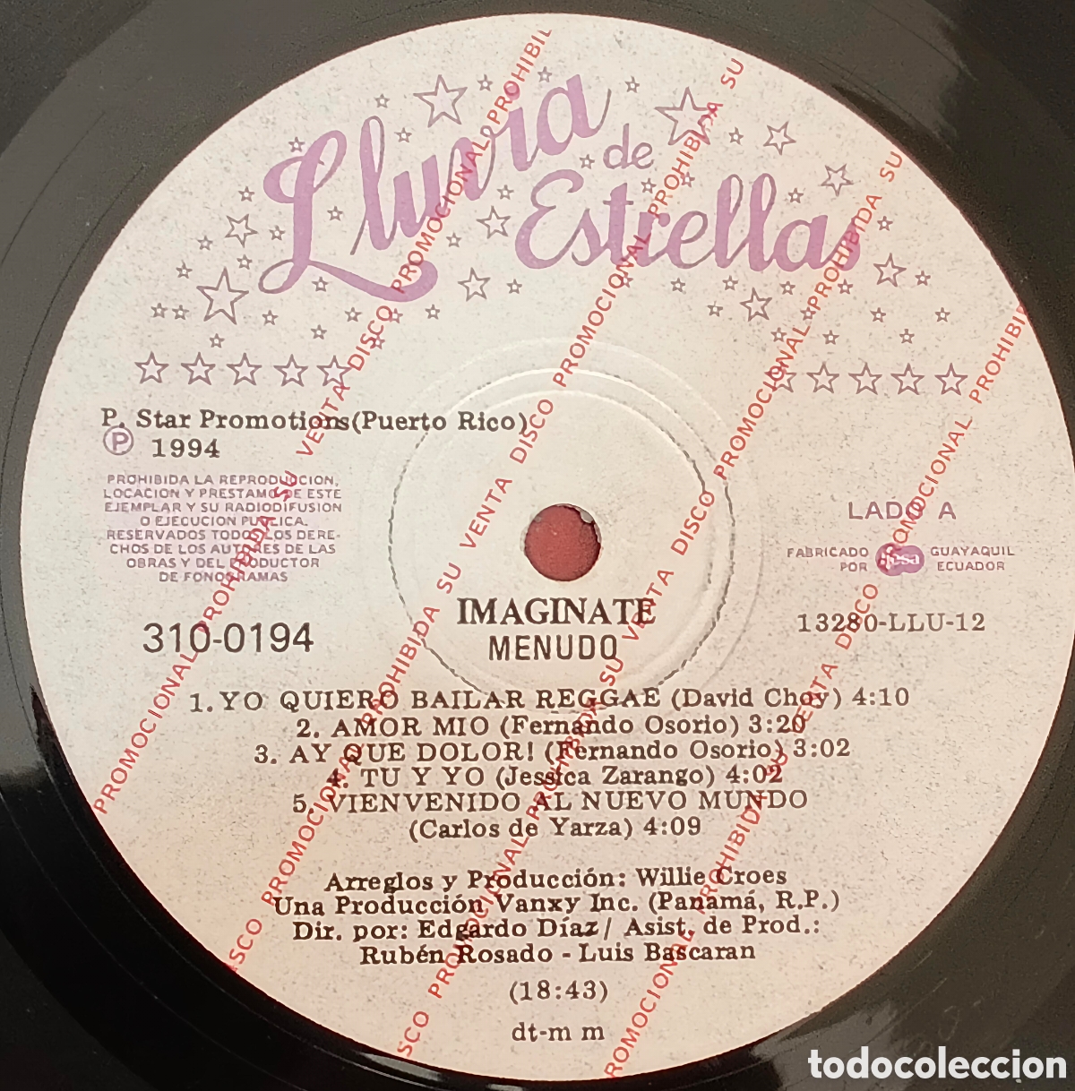 Discos de vinilo: Menudo - Imag&iacute;nate - - Foto 3