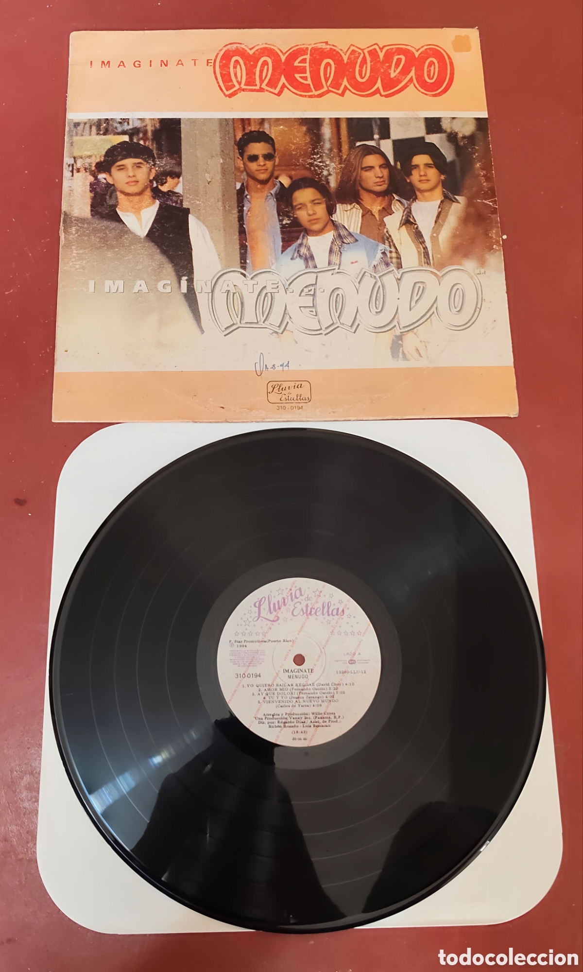 Discos de vinilo: Menudo - Imag&iacute;nate - - Foto 1